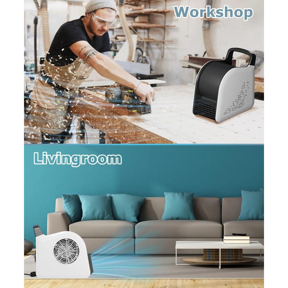 Ventilador de Piso Portátil Sungaryard 130W 3 Velocidades 185°