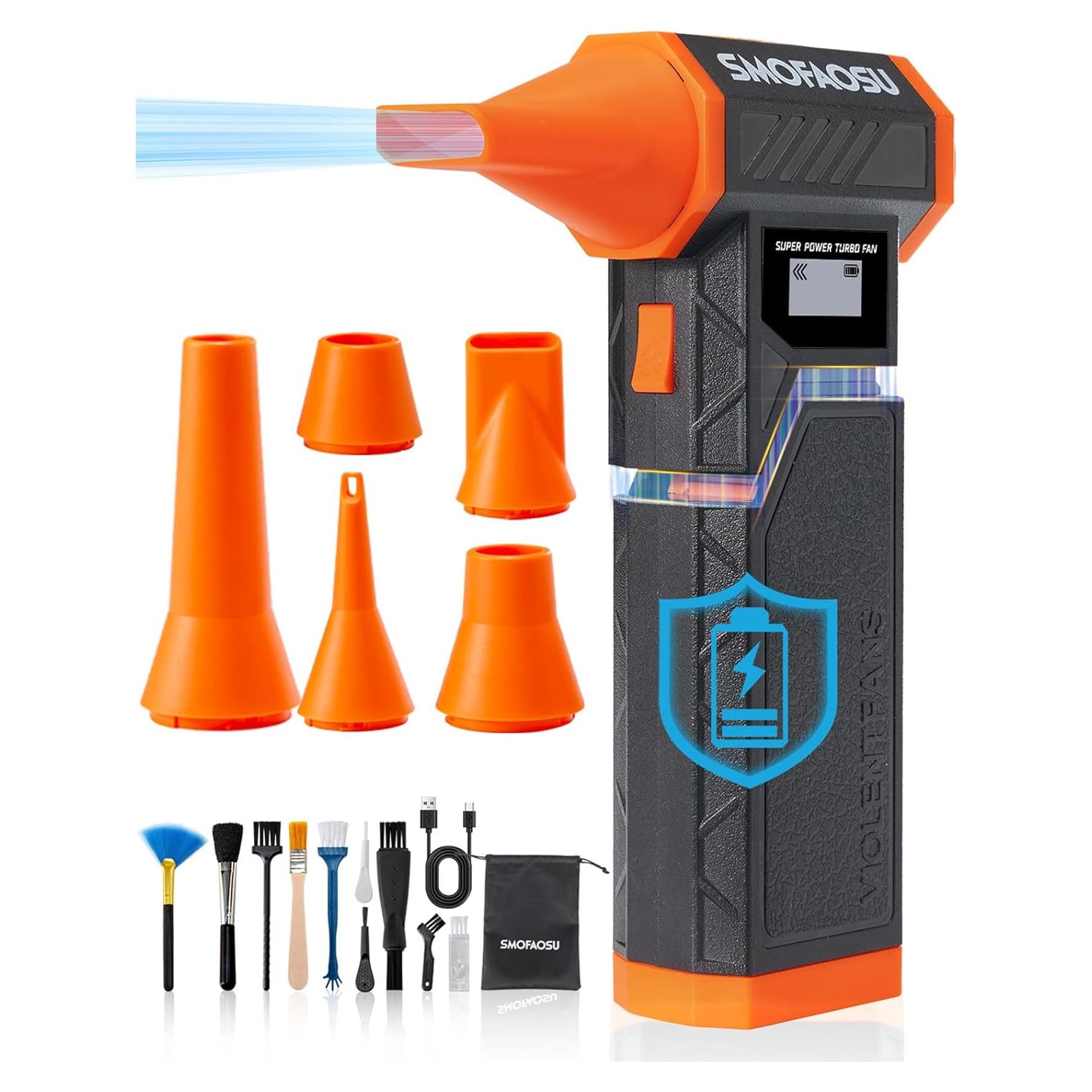 Soplador de Aire Comprimido SMOFAOSU 8000mAh 4 Velocidades