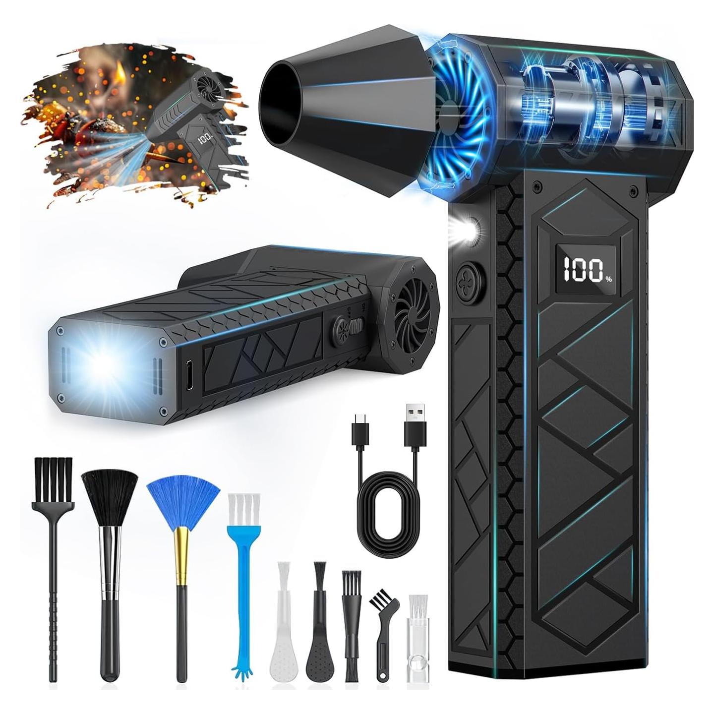 Soplador de aire eléctrico XJUGEZ BL02 180000RPM 10000mAh