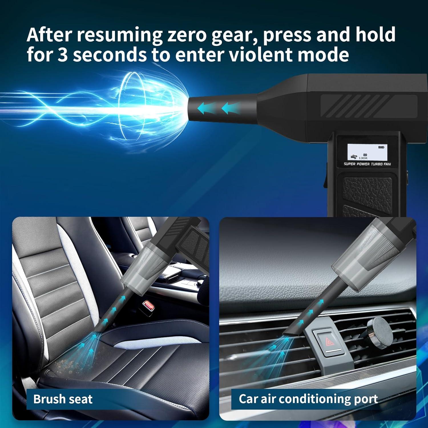 Soplador de Aire Eléctrico QINK ROLMIL 130000 RPM 4 Velocidades