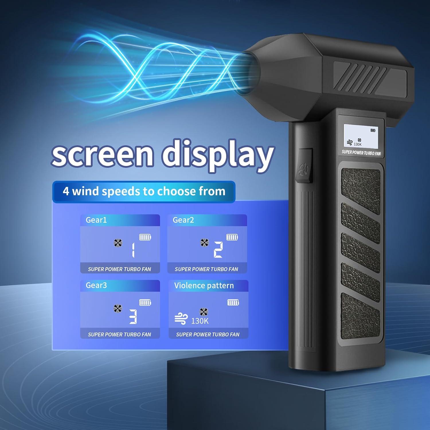 Soplador de Aire Eléctrico QINK ROLMIL 130000 RPM 4 Velocidades