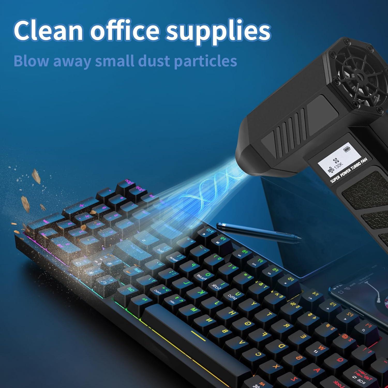 Soplador de Aire Eléctrico QINK ROLMIL 130000 RPM 4 Velocidades