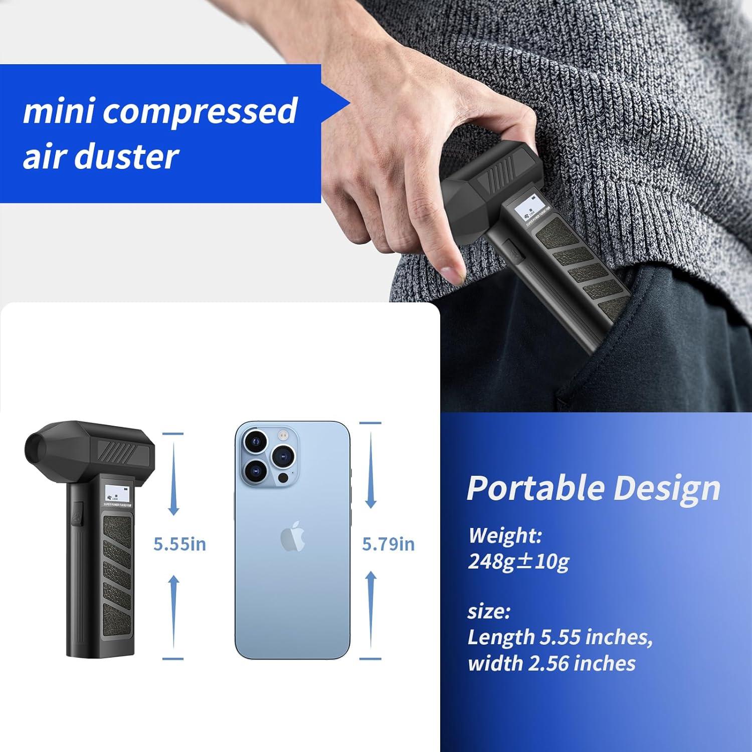 Soplador de Aire Eléctrico QINK ROLMIL 130000 RPM 4 Velocidades