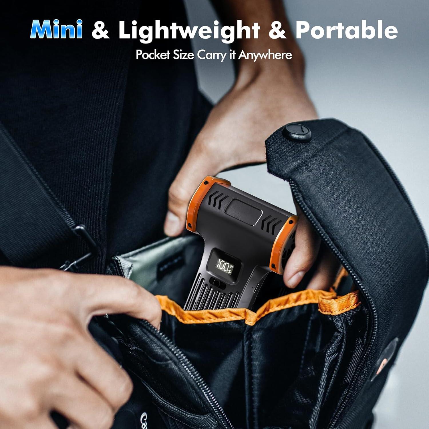 Soplador de Aire Eléctrico CAPNEW 150000 RPM Turbo 8000mAh