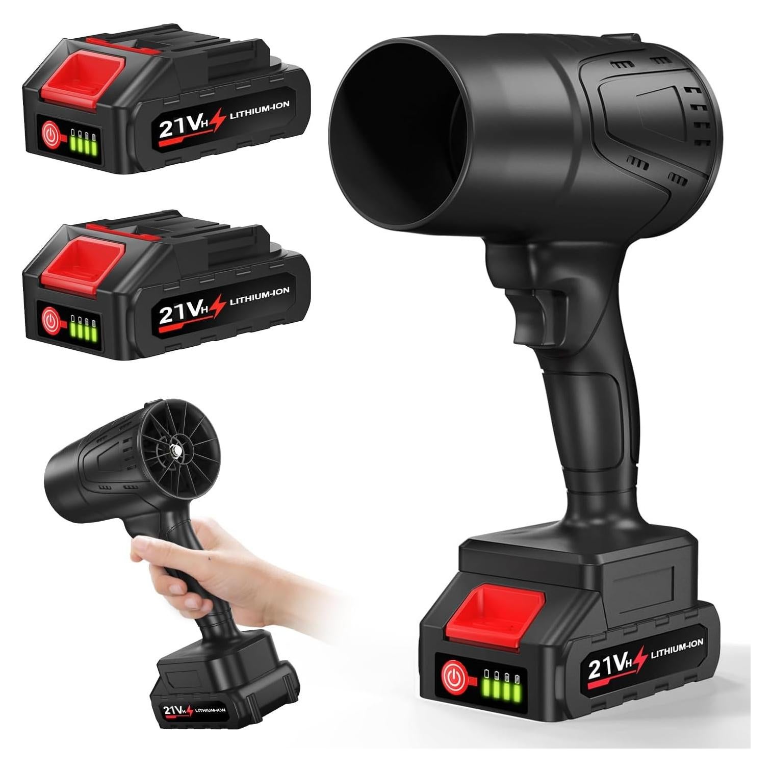 Soplador de Hojas Inalámbrico HCRTGAY BFJ-1550 21V 20000RPM