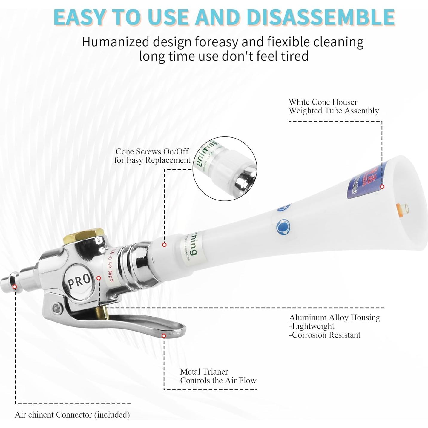 Pistola de aire GOCCIDA para limpieza de automóviles 190g