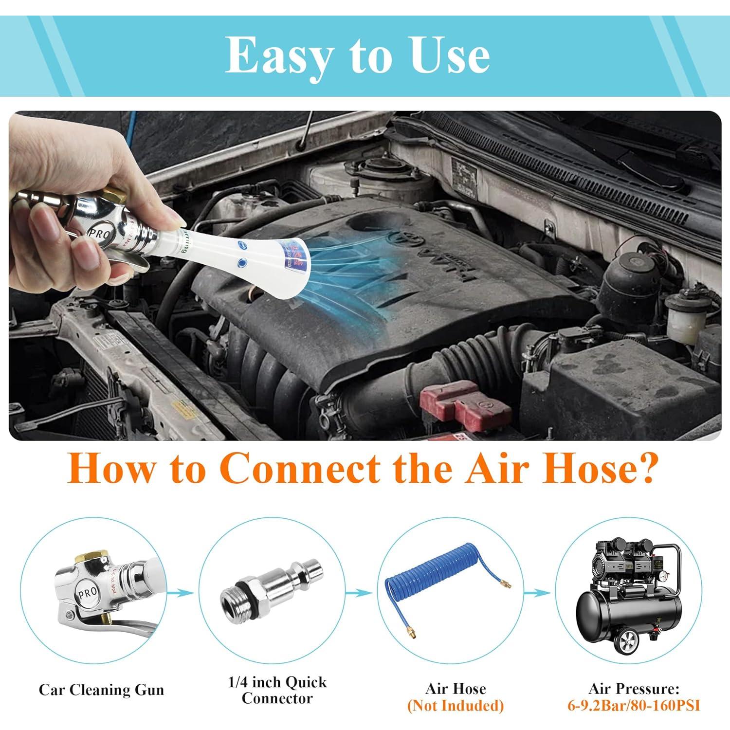 Pistola de aire GOCCIDA para limpieza de automóviles 190g