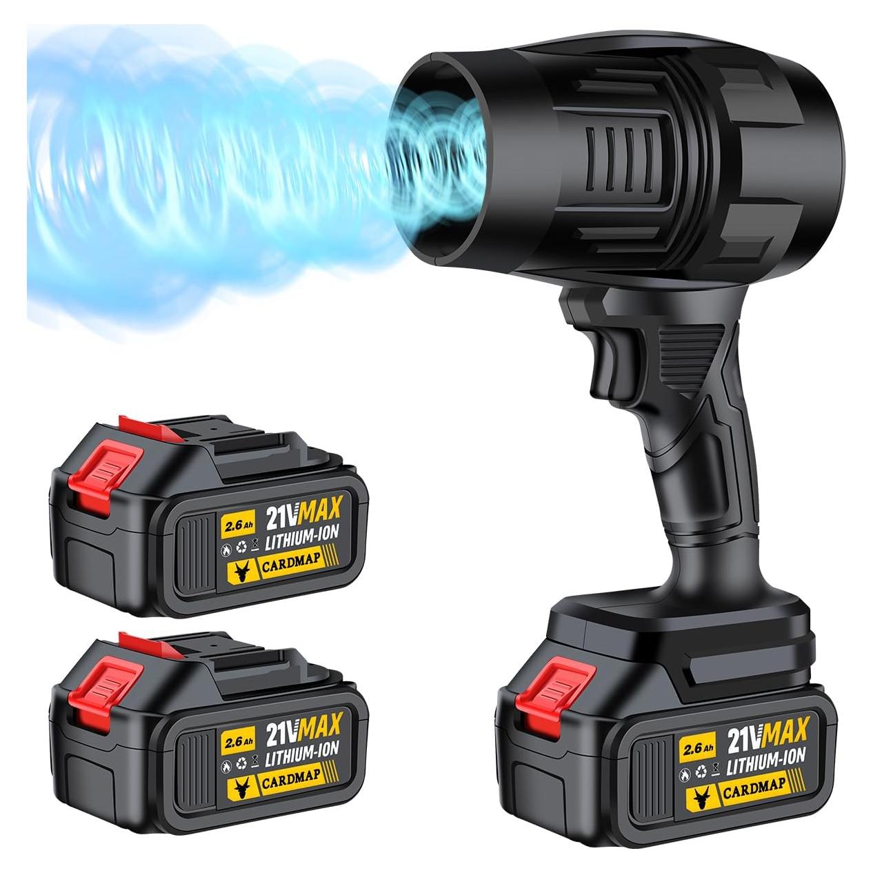 Soplador de Hojas Eléctrico Inalámbrico Cardmap DDCYJ-7 21V