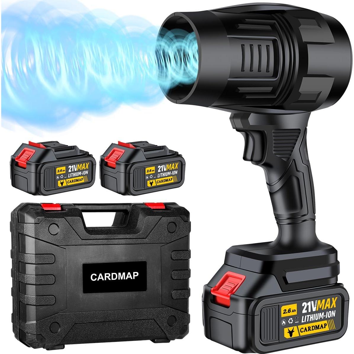 Soplador de Hojas Eléctrico Inalámbrico Cardmap DDCYJ-7 21V