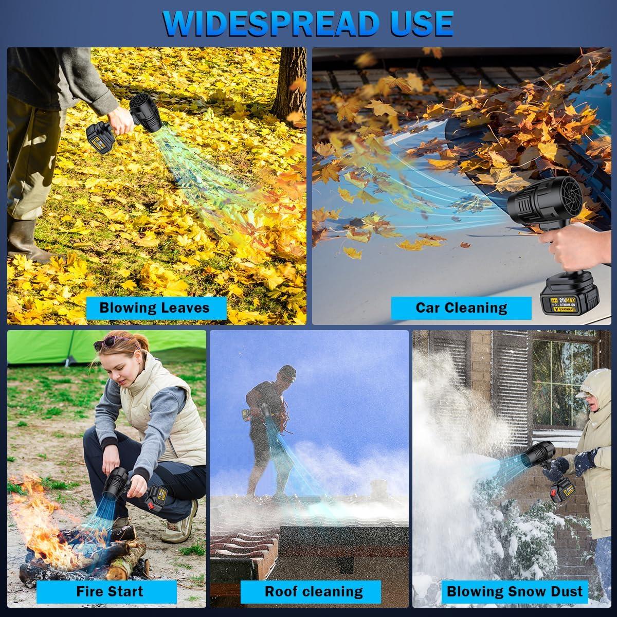 Soplador de Hojas Eléctrico Inalámbrico Cardmap DDCYJ-7 21V