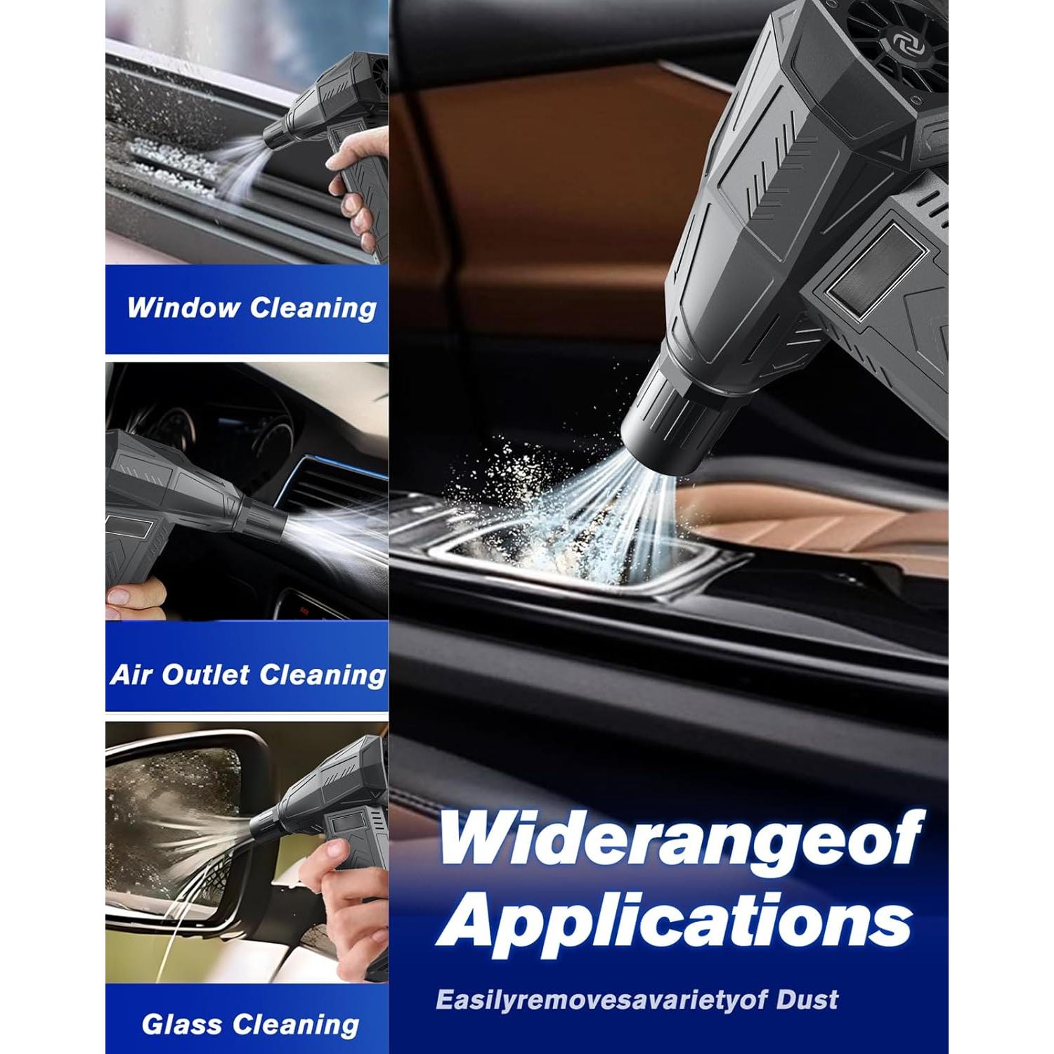 Soplador de Aire Comprimido Zezzo, 130000RPM, 3 Velocidades