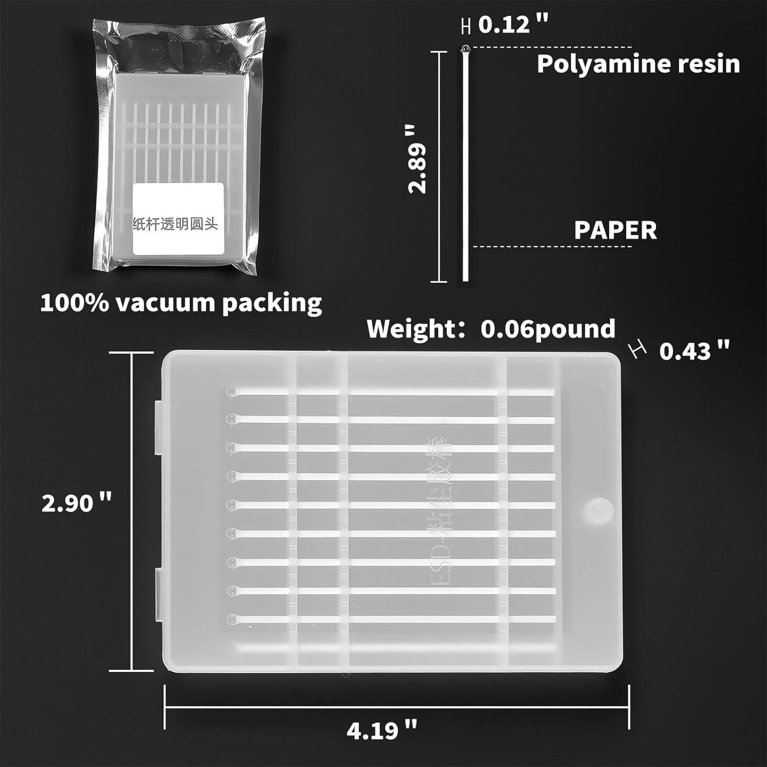 Hisopos de Gel Adhesivos ESD Antiestáticos AAnoutuo - 10 Paquetes