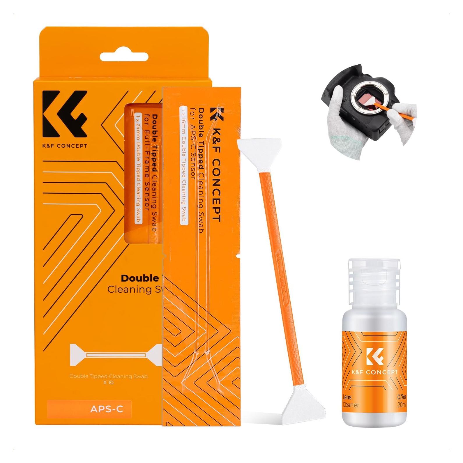 Kit de Limpieza de Sensor K&F Concept 16mm para APS-C