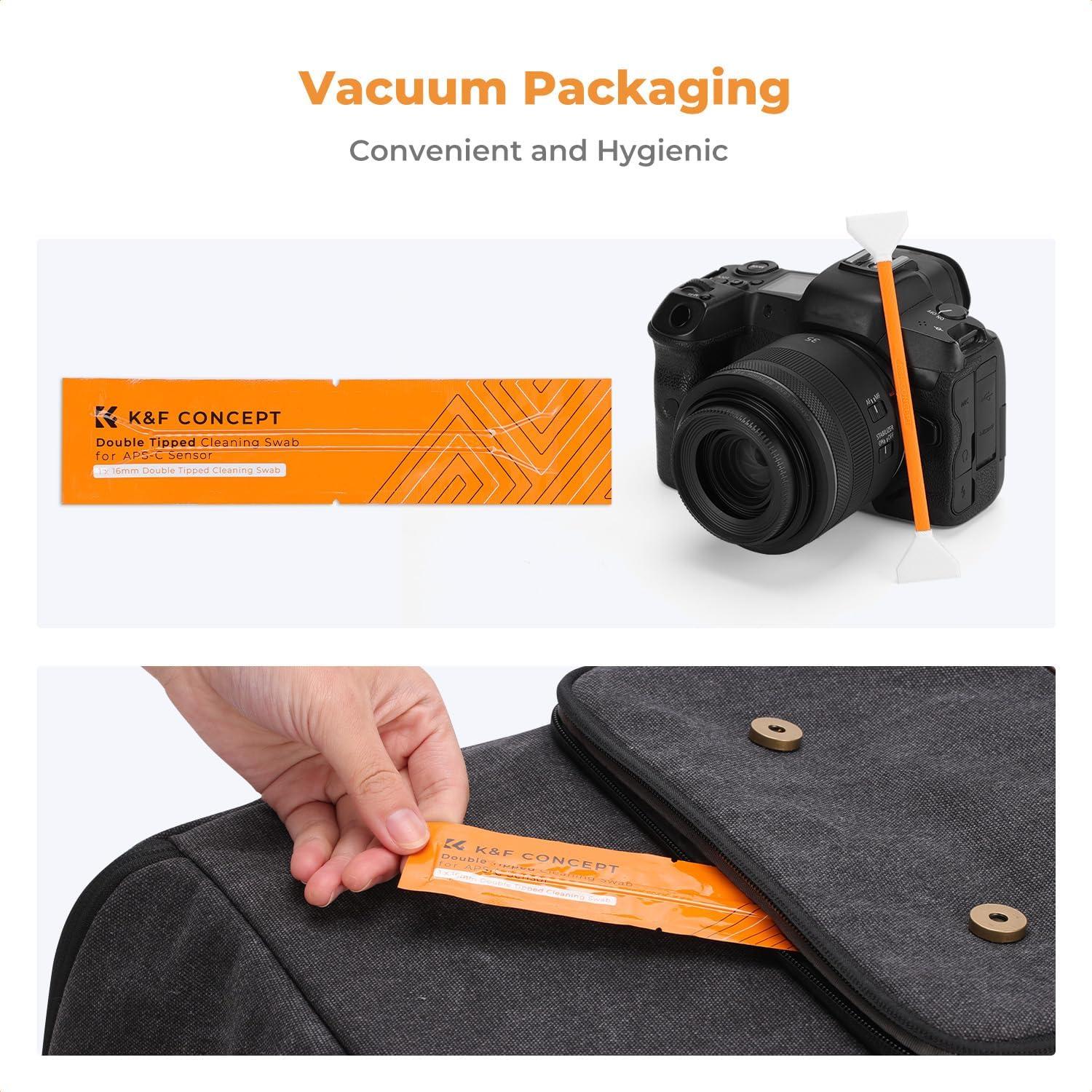 Kit de Limpieza de Sensor K&F Concept 16mm para APS-C