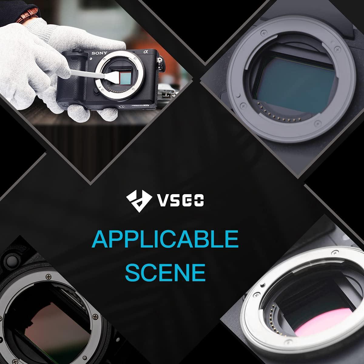 Kit de Limpieza de Sensor de Cámara VSGO 12 Piezas 16mm