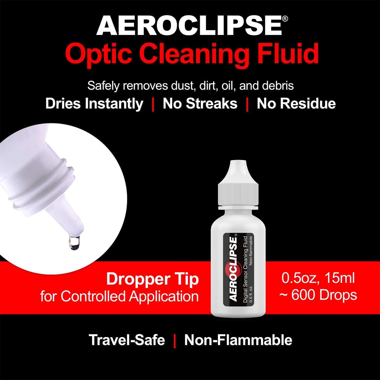 Líquido de Limpieza Óptica Aeroclipse 15ml + Toallitas PEC-PAD