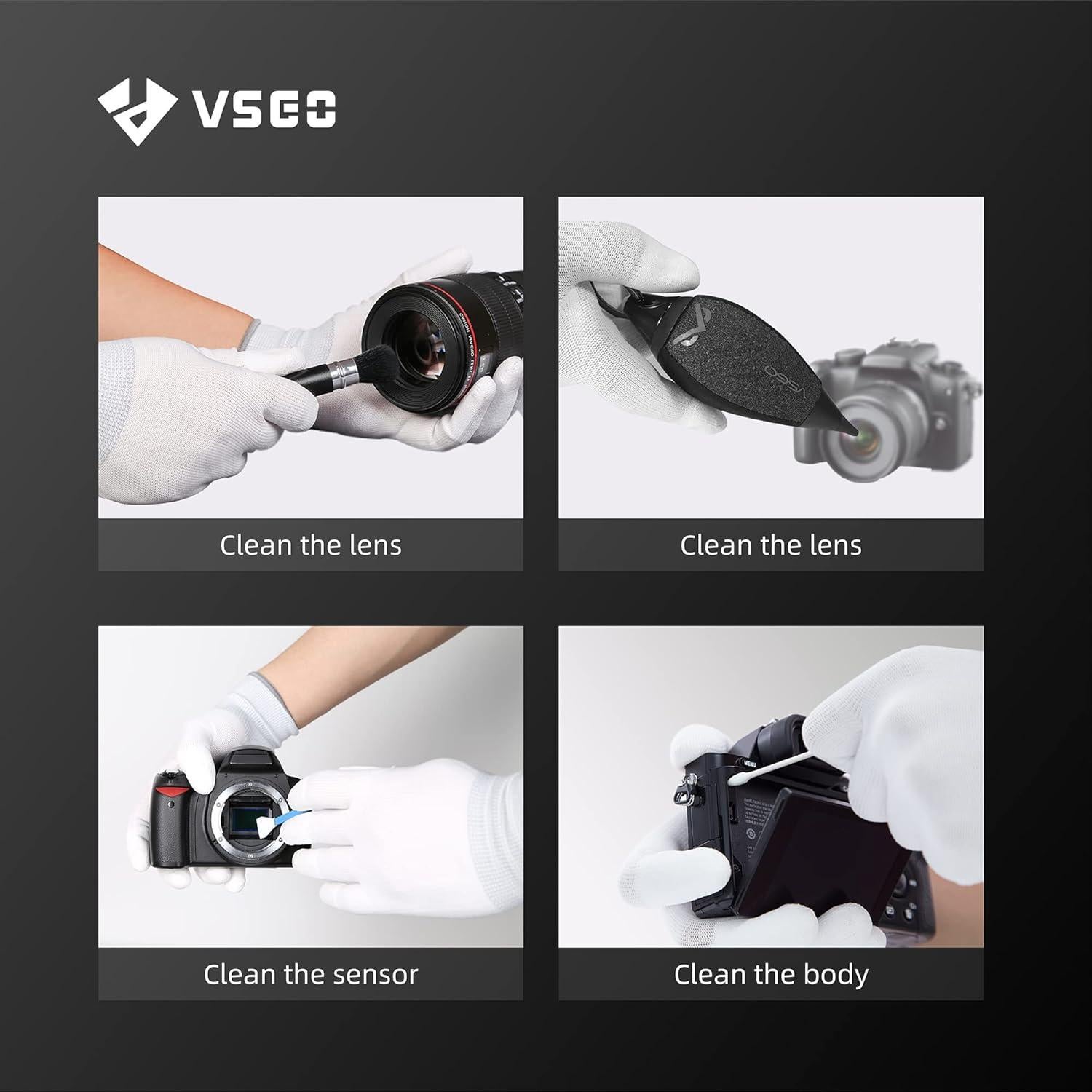 Guantes de Limpieza Antiestáticos VSGO DDG-1 para Cámaras