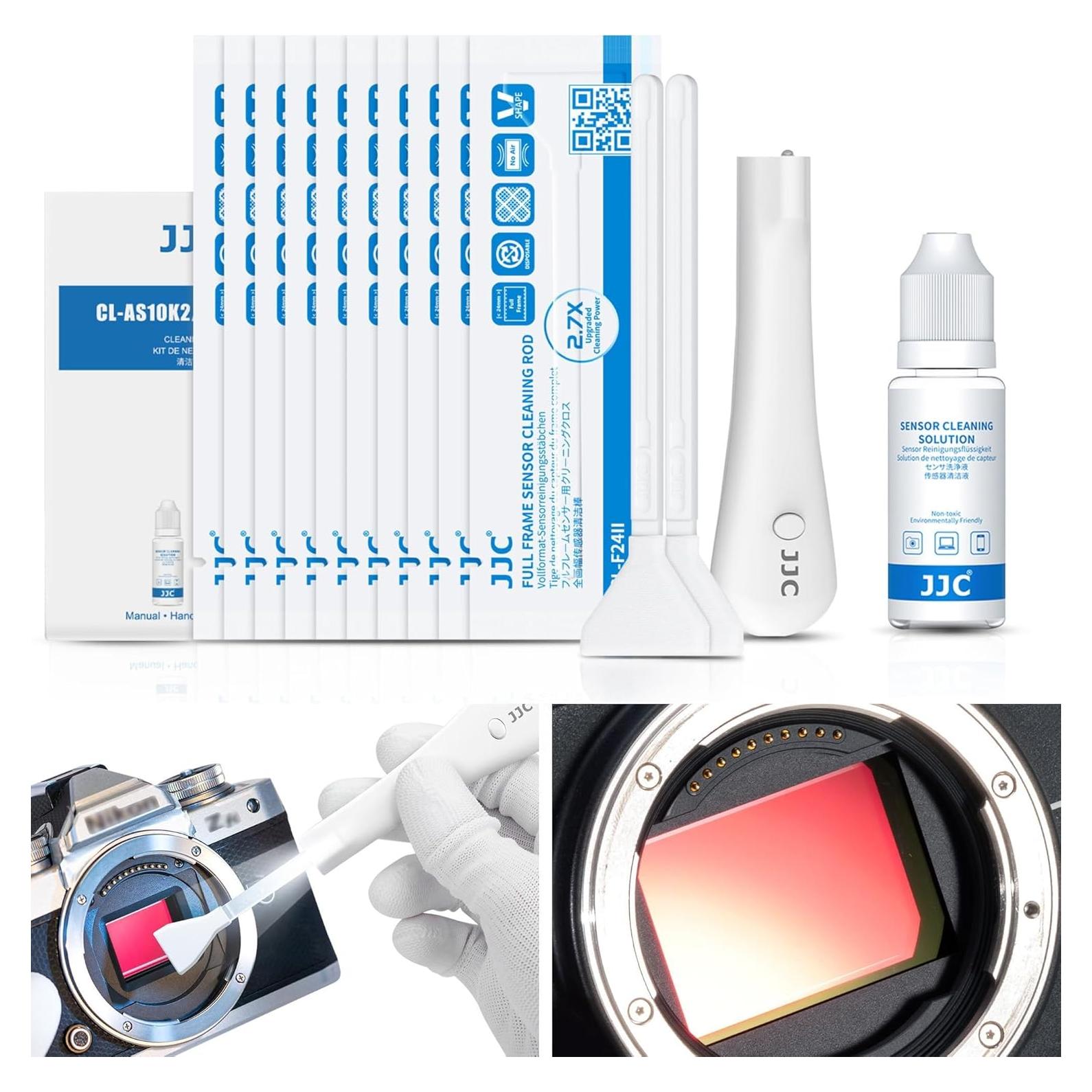 Kit de Limpieza de Sensor de Cámara Jinjiacheng con Luz y 10 Hisopos