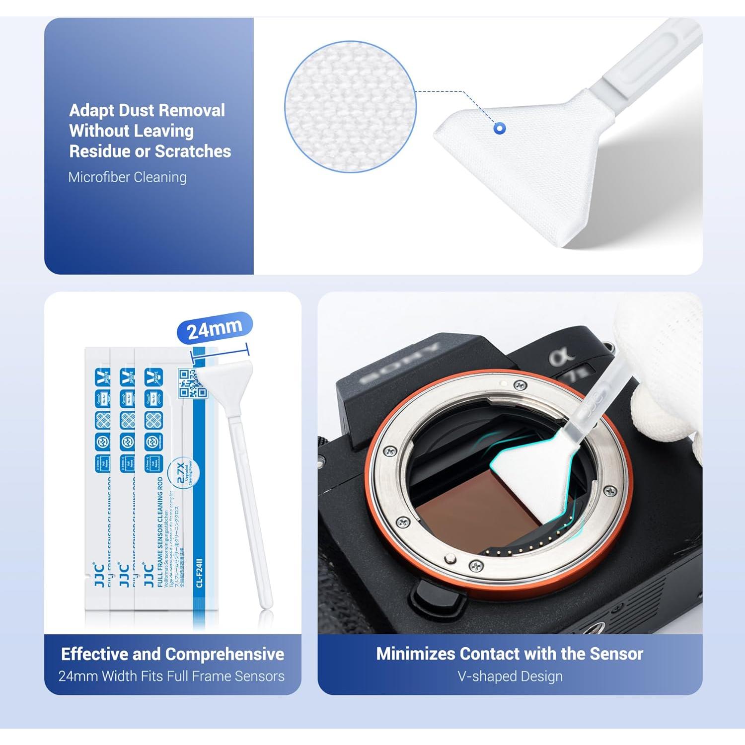 Kit de Limpieza de Sensor de Cámara Jinjiacheng con Luz y 10 Hisopos