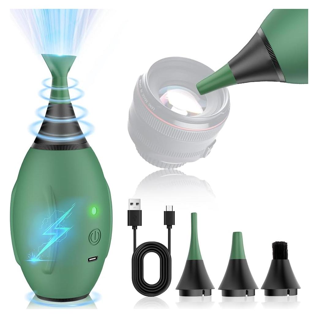 Soplador de Aire Eléctrico LYNCA con 4 Boquillas Reemplazables