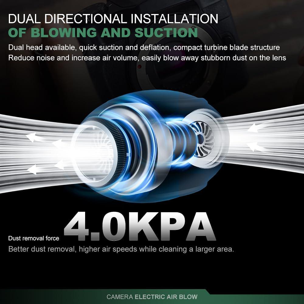 Soplador de Aire Eléctrico LYNCA con 4 Boquillas Reemplazables