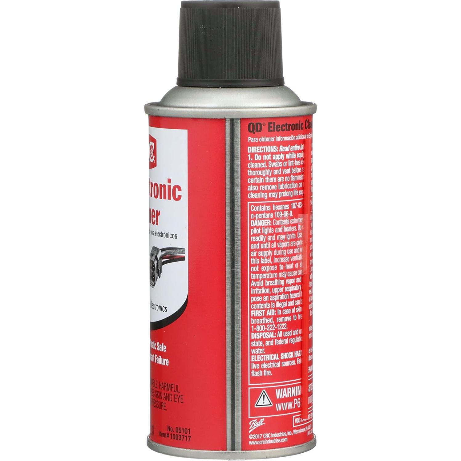 Limpiador Electrónico CRC QD 05101 - 127.57 g, Seguro para Plásticos