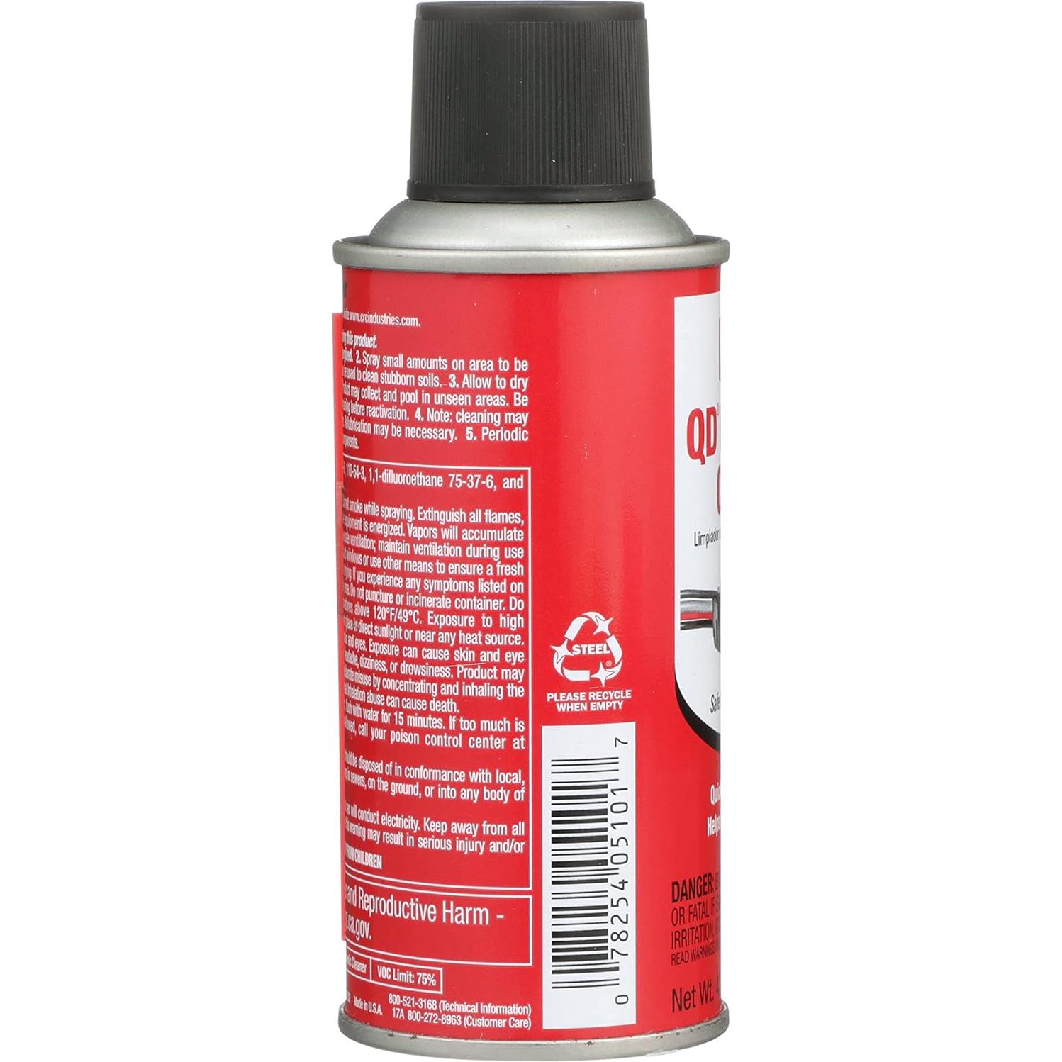 Limpiador Electrónico CRC QD 05101 - 127.57 g, Seguro para Plásticos