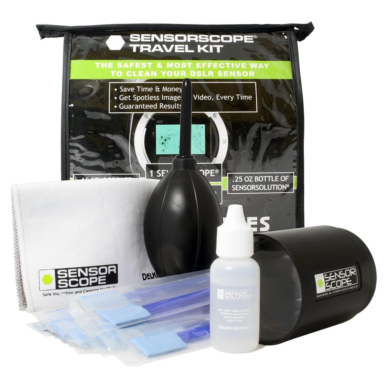 Kit de Viaje Delkin para Limpieza de Sensores DSLR y Sin Espejo