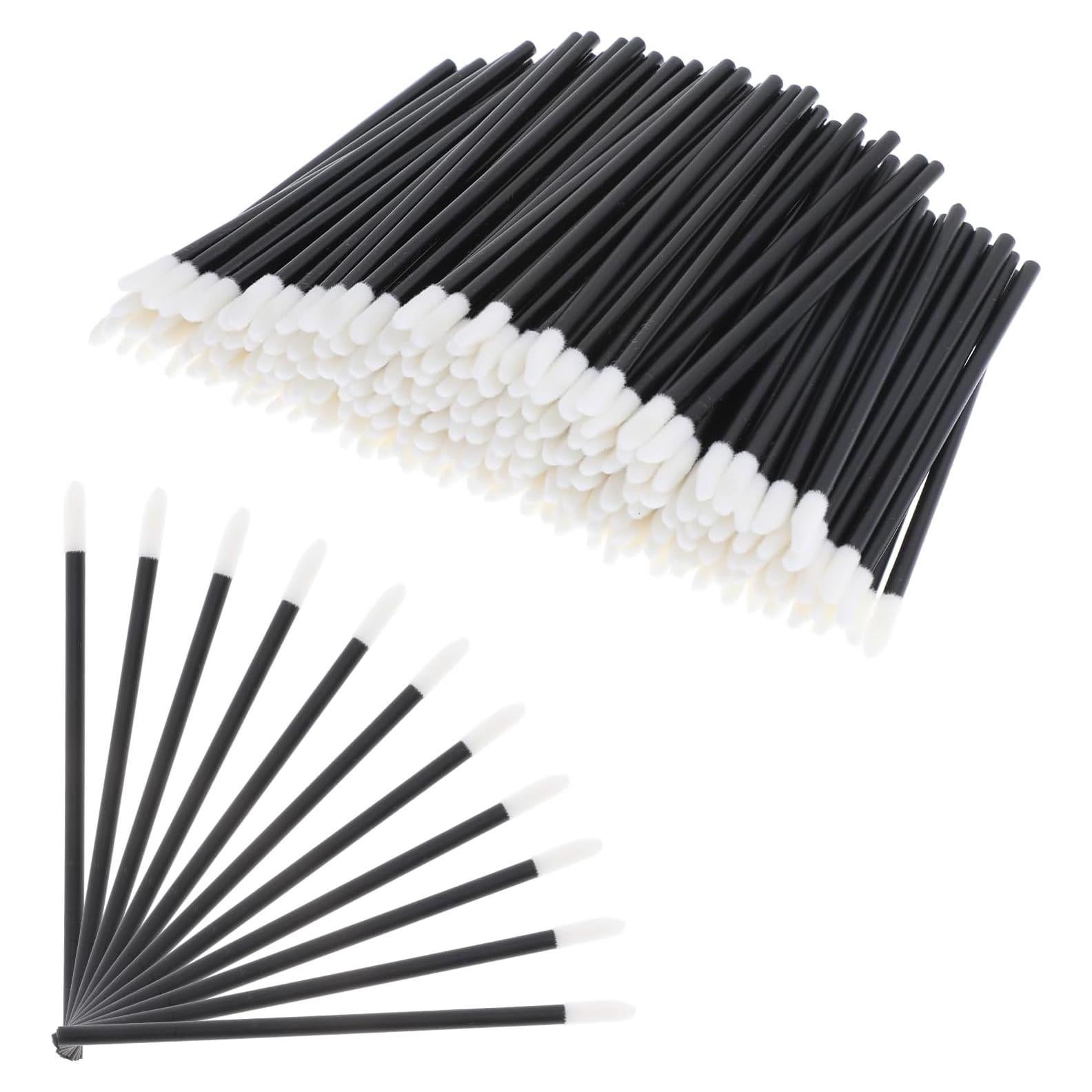 200 Bastones de Limpieza de Espuma Negra 9.3 cm para Electrónica