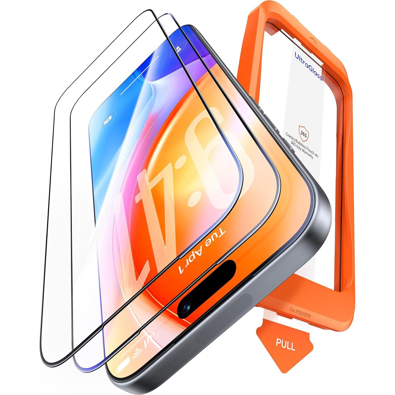 Protector de Pantalla UltraGlass UNBREAK 9H+ para iPhone 16 Pro Max