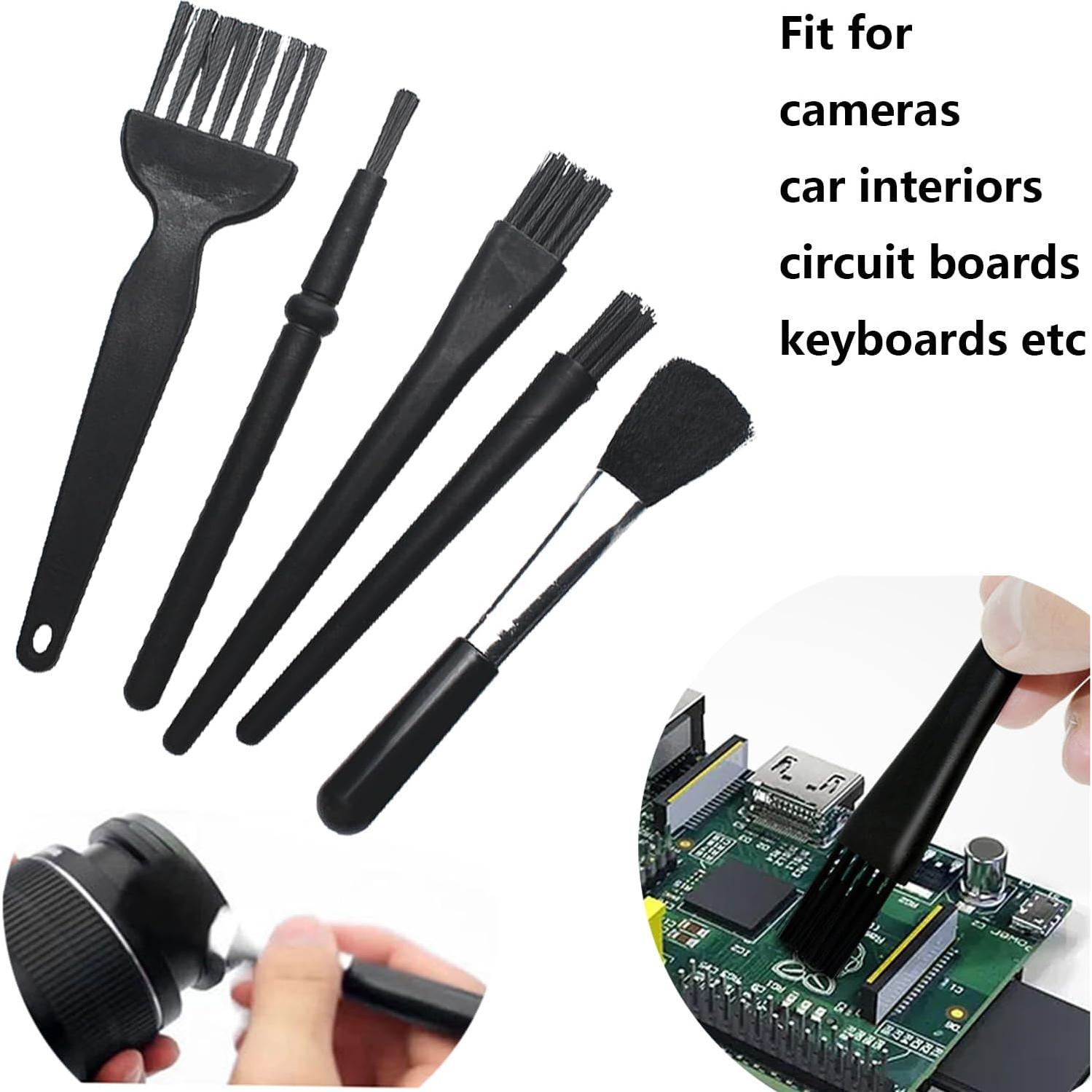 Kit de Cepillos Antiestáticos Booge para Limpieza Electrónica - Set de 5