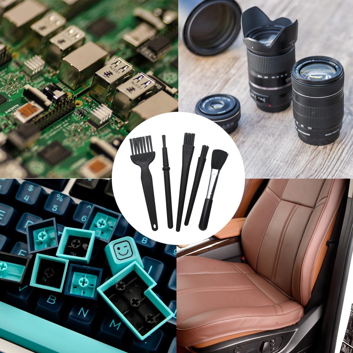 Kit de Cepillos Antiestáticos Booge para Limpieza Electrónica - Set de 5