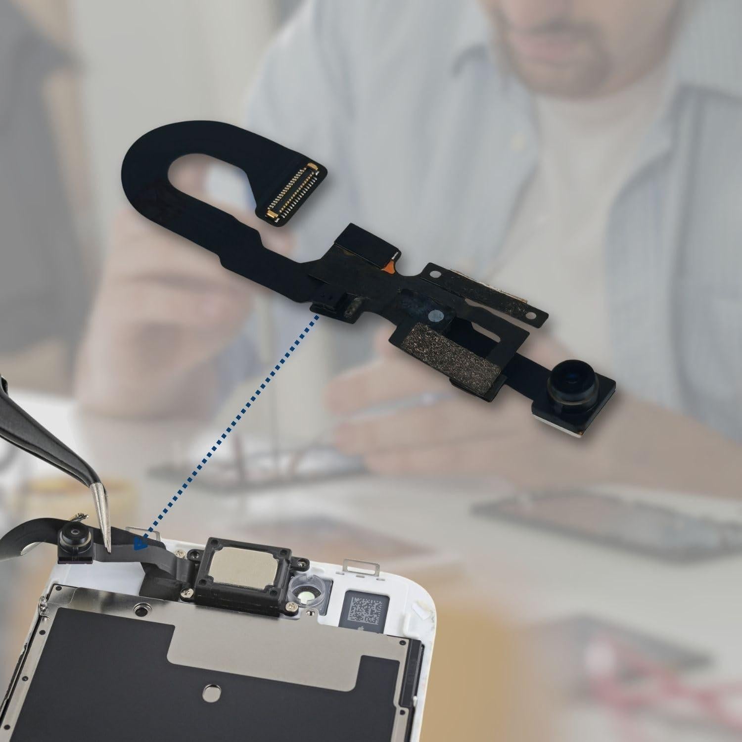 Kit Reemplazo Cámara Frontal y Sensor Proximidad iPhone 8/SE