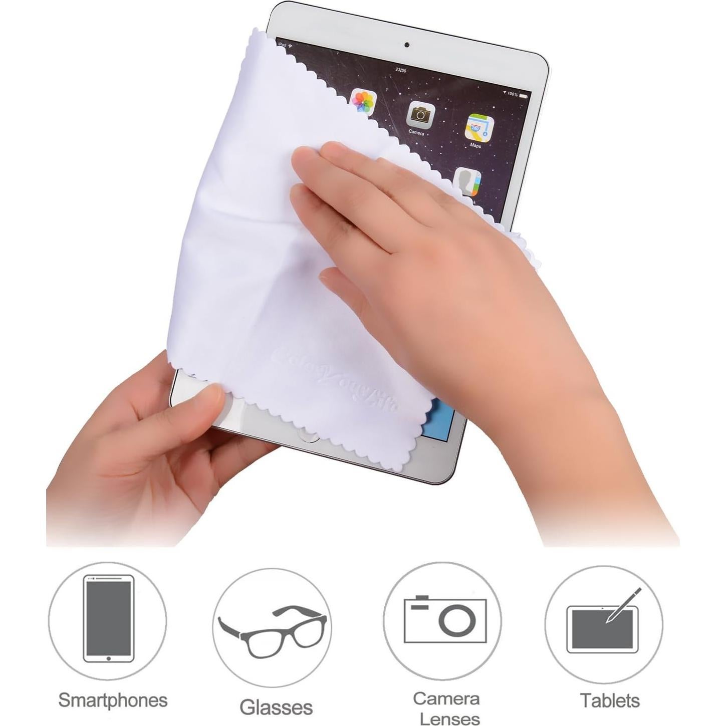 Paquete de 20 paños de limpieza microfibra ColorYourLife 17.8x15.2cm