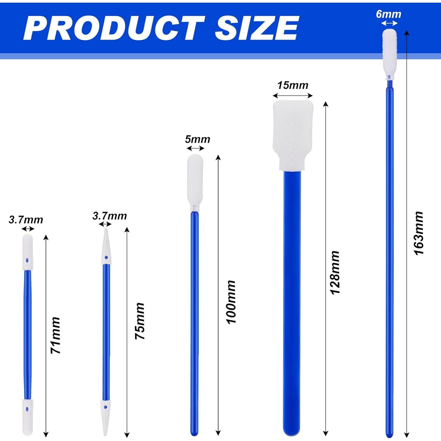 Kit de 500 Hisopos de Limpieza Espuma Dansib - Multiusos