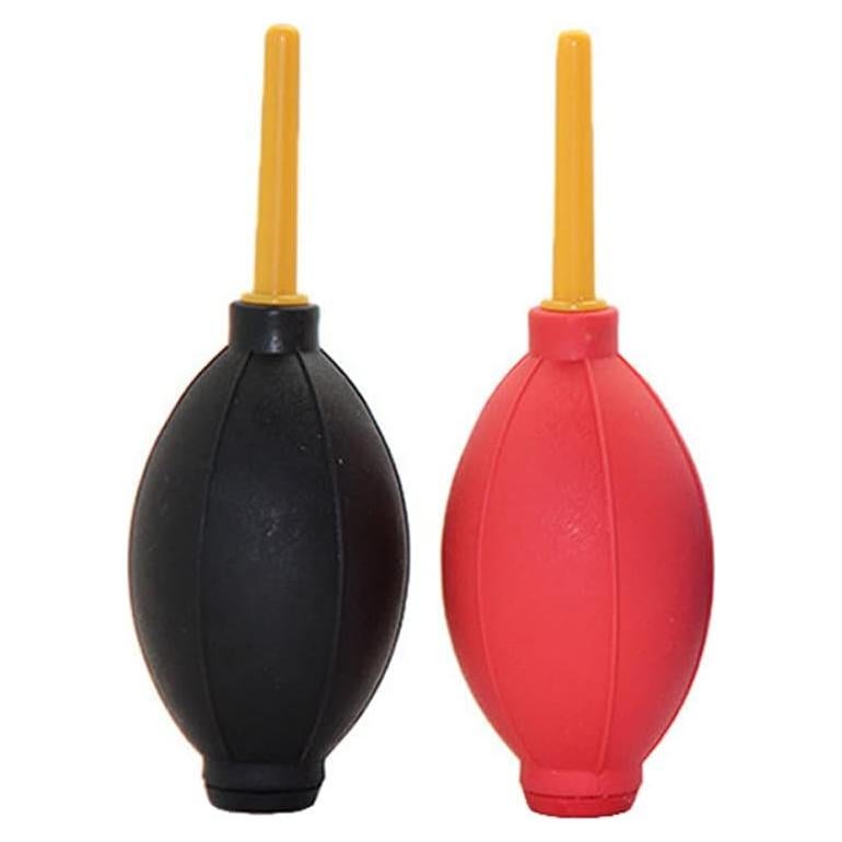 Bombilla de Aire Limpiadora 2 Piezas TPE Lasenersm - Negro y Rojo