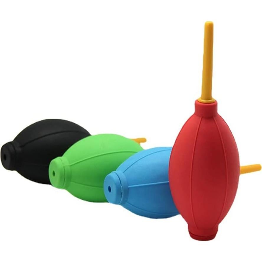 Bombilla de Aire Limpiadora 2 Piezas TPE Lasenersm - Negro y Rojo