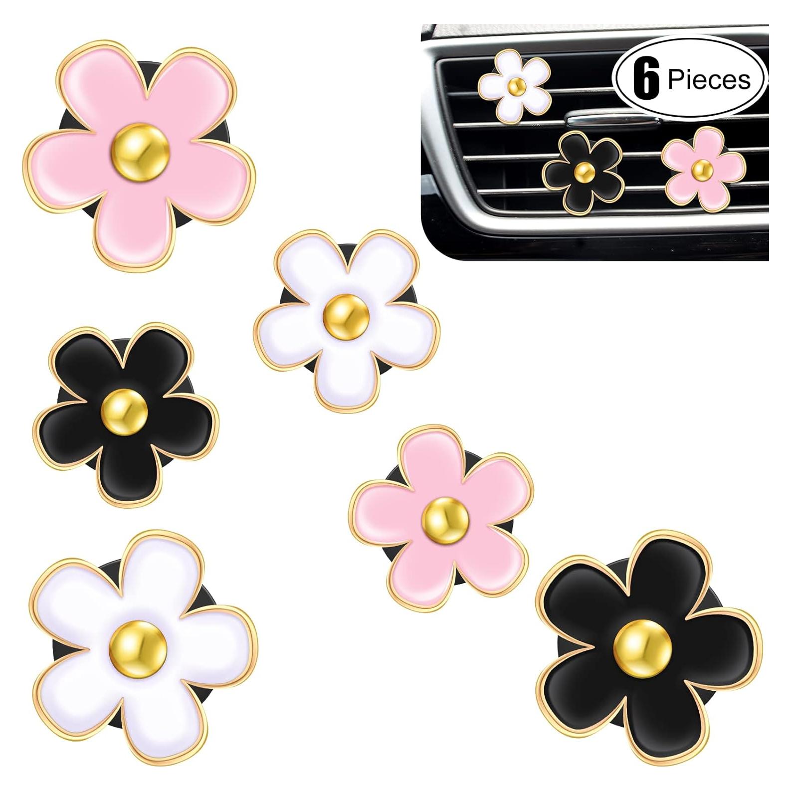 Clip de Flor para Ventilación de Coche Frienda - 6 Pcs