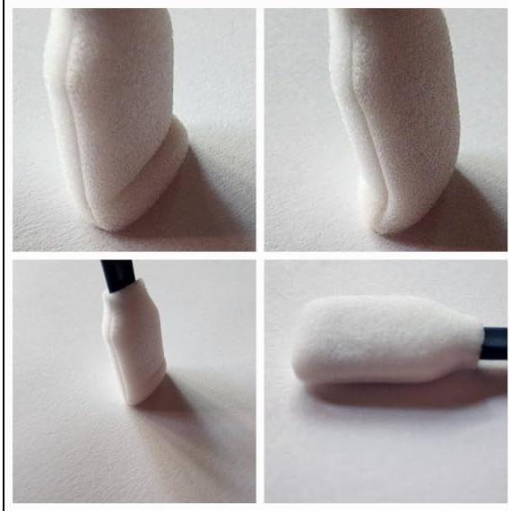 Hisopos de limpieza de espuma Wellgler 100 piezas 128mm