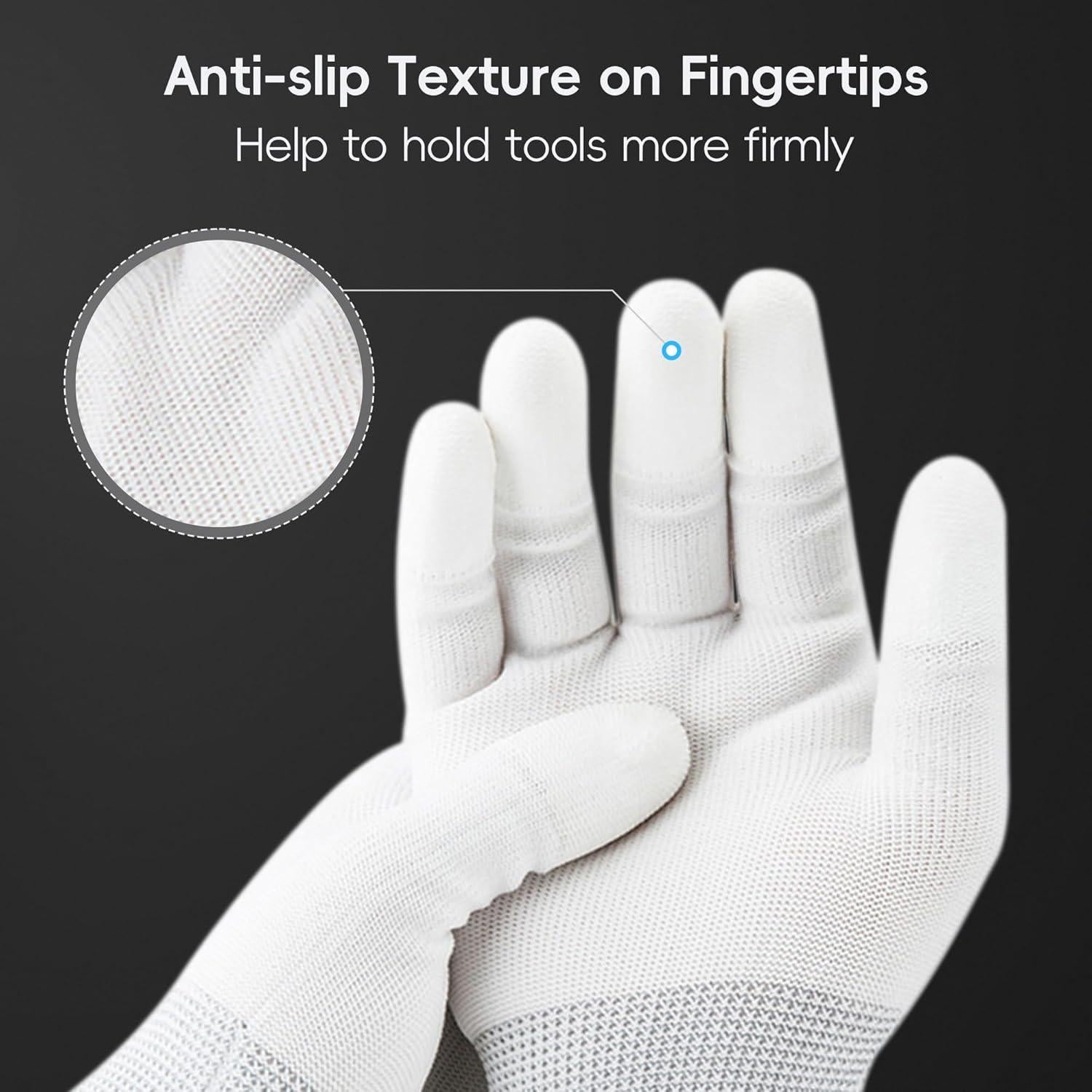 Guantes de limpieza antiestáticos JJC para cámaras - 2 pares