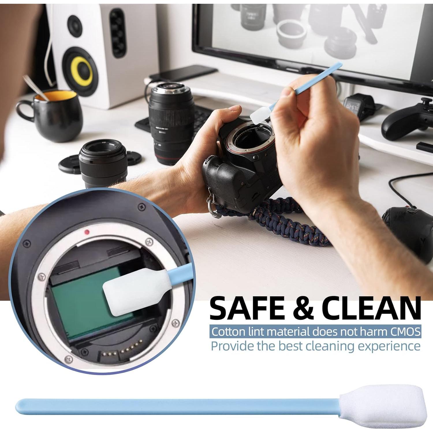 Hisopos de Espuma Sin Pelusa BIHYM 300pcs para Limpieza Electrónica