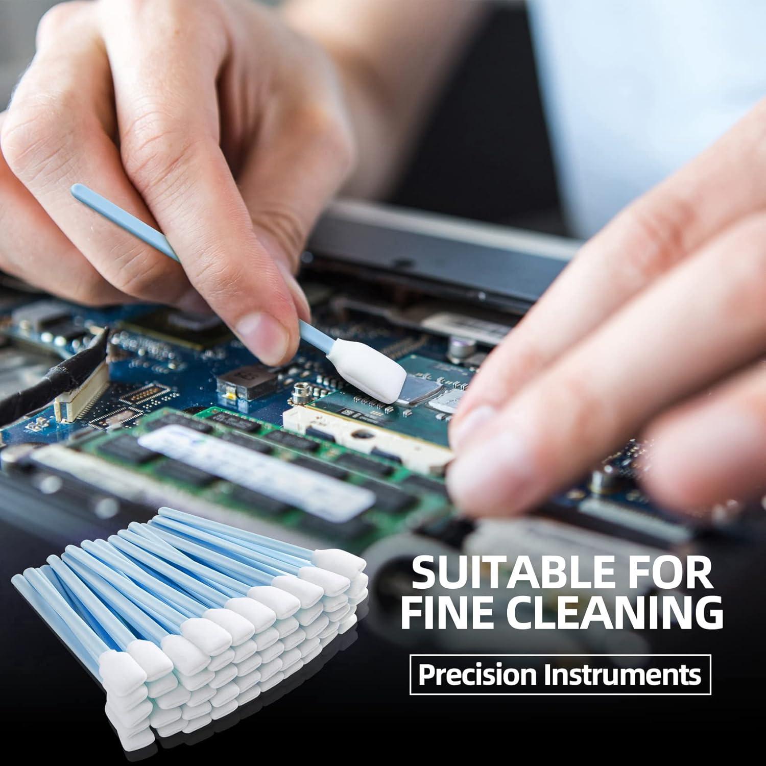 Hisopos de Espuma Sin Pelusa BIHYM 300pcs para Limpieza Electrónica
