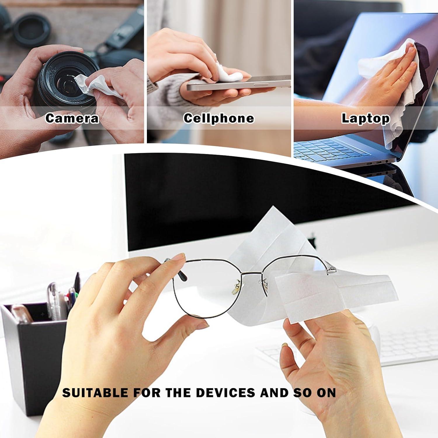 Toallitas Antivaho Qivine para Gafas - 110 Unidades Prehumedecidas