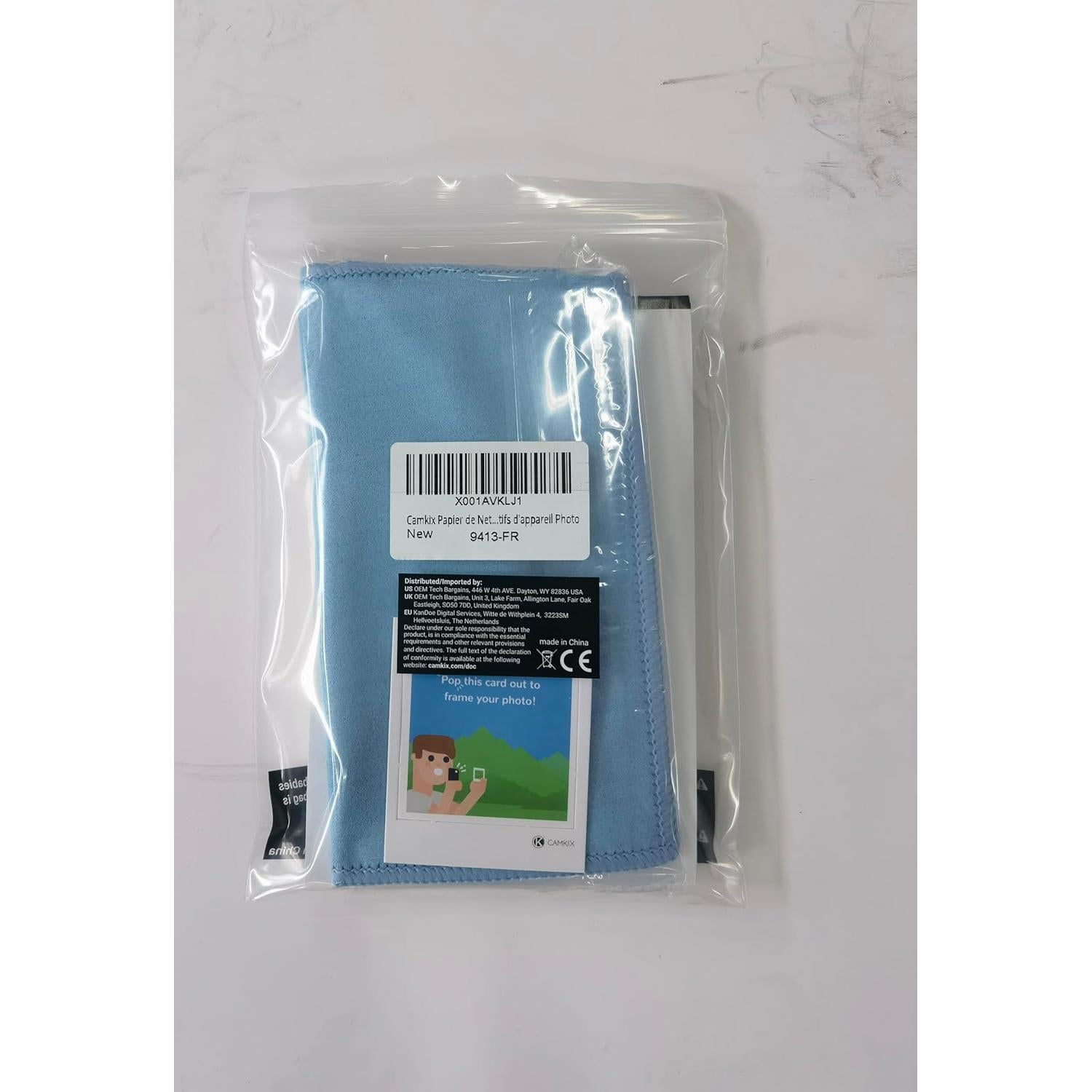 Papel de Limpieza de Lentes CamKix 550 Hojas + 2 Paños Microfibra