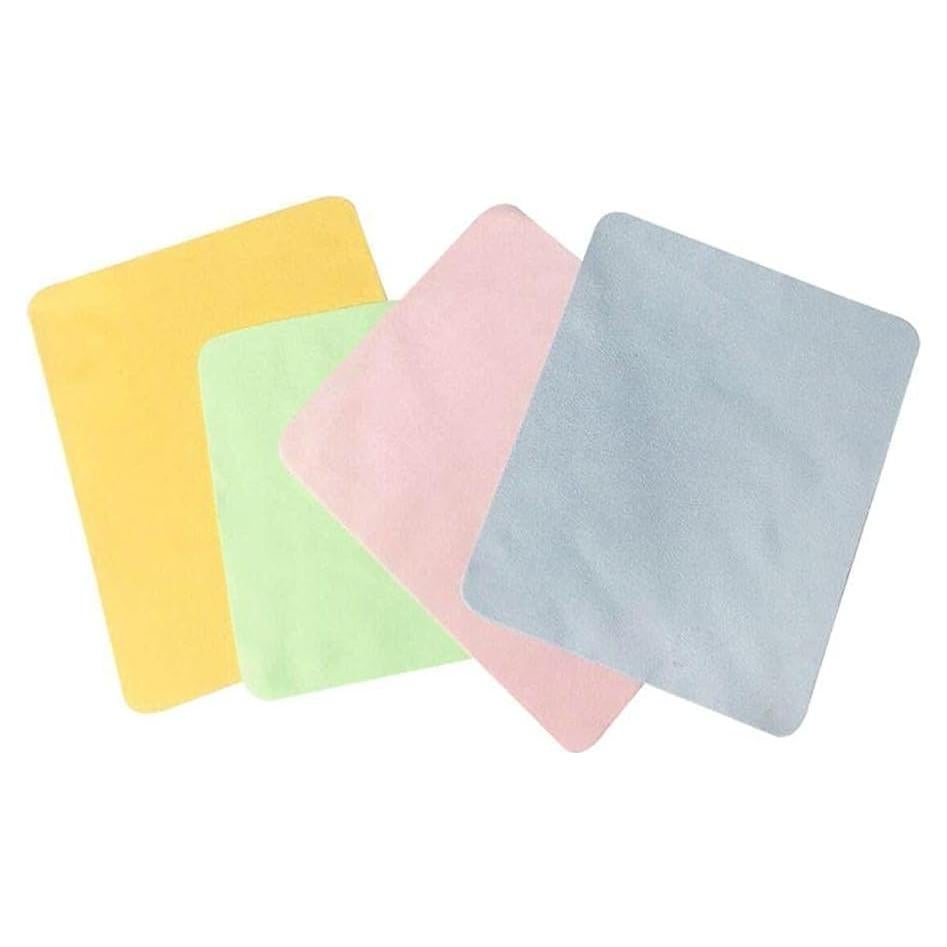 4 Paños de Limpieza de Microfibra Coloridos 17.5x14.5cm