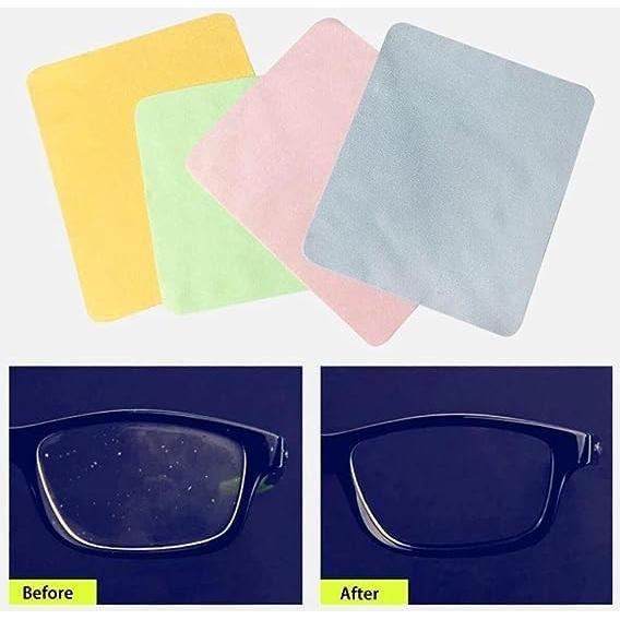 4 Paños de Limpieza de Microfibra Coloridos 17.5x14.5cm