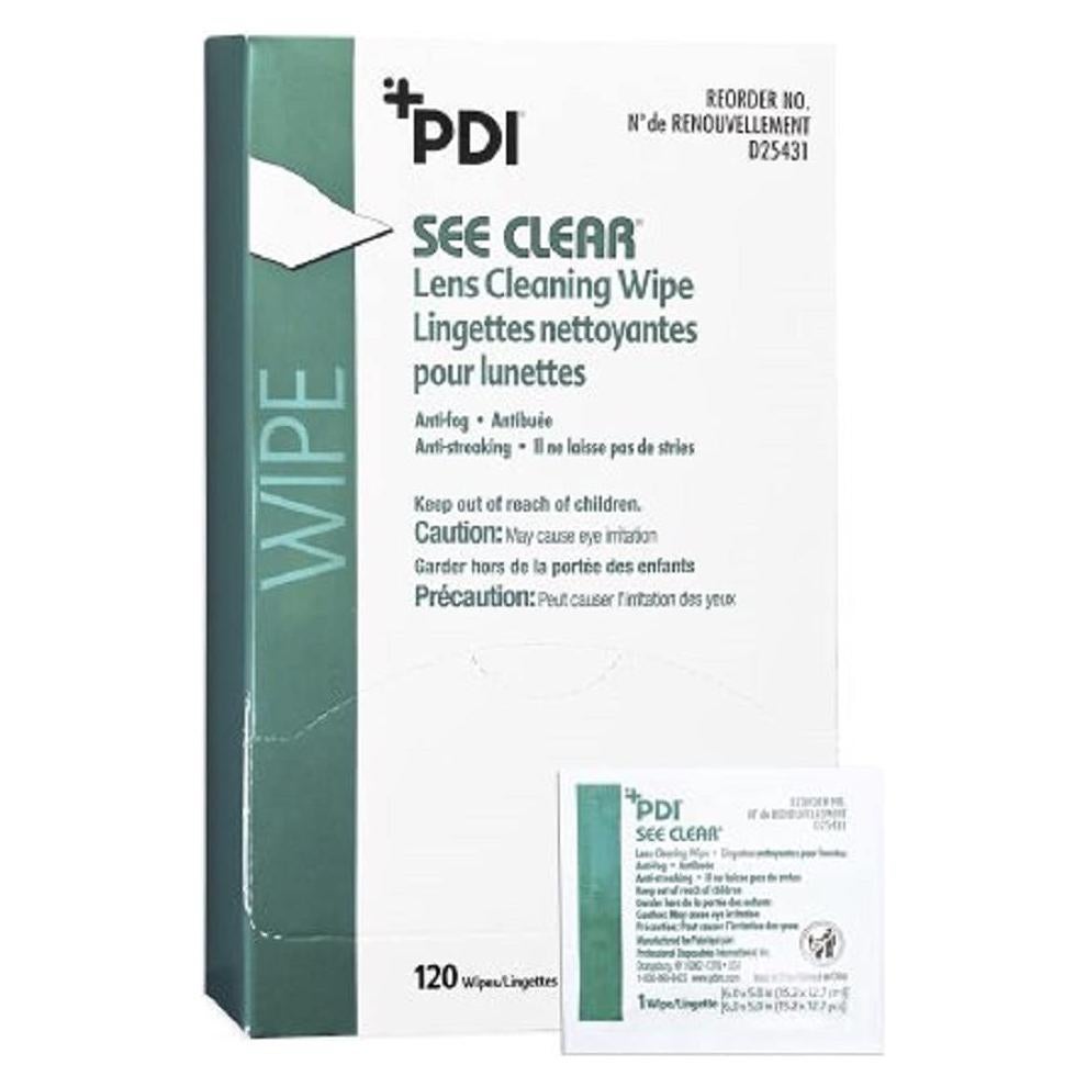Toallitas de limpieza de lentes See Clear D25431 PDI - 120 unidades