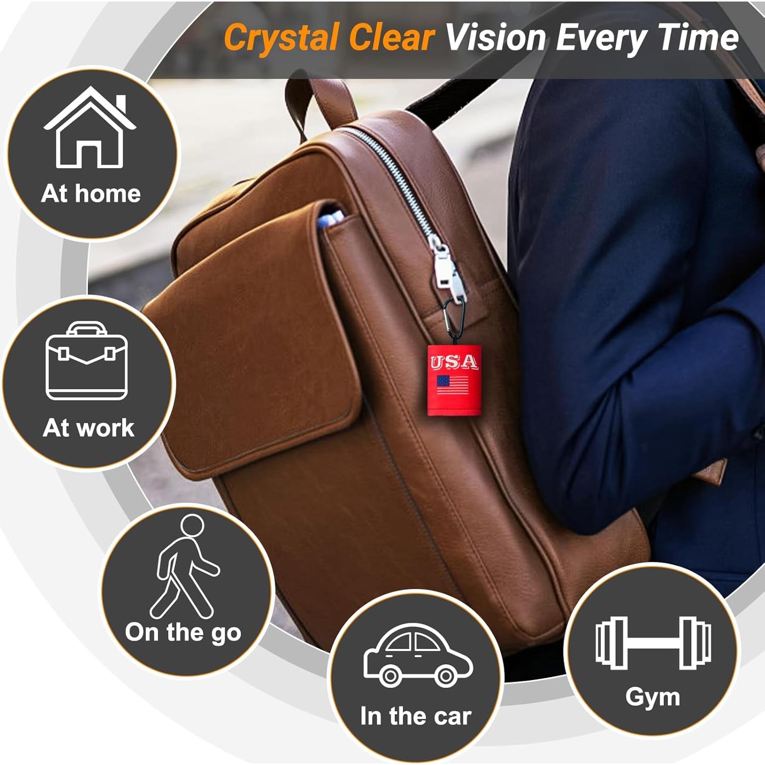 Kit de limpieza de gafas VRHGL con paños de microfibra 4 unidades