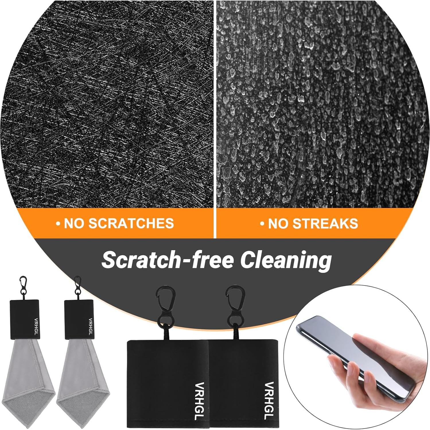 Kit de limpieza de gafas VRHGL con paños de microfibra 4 unidades