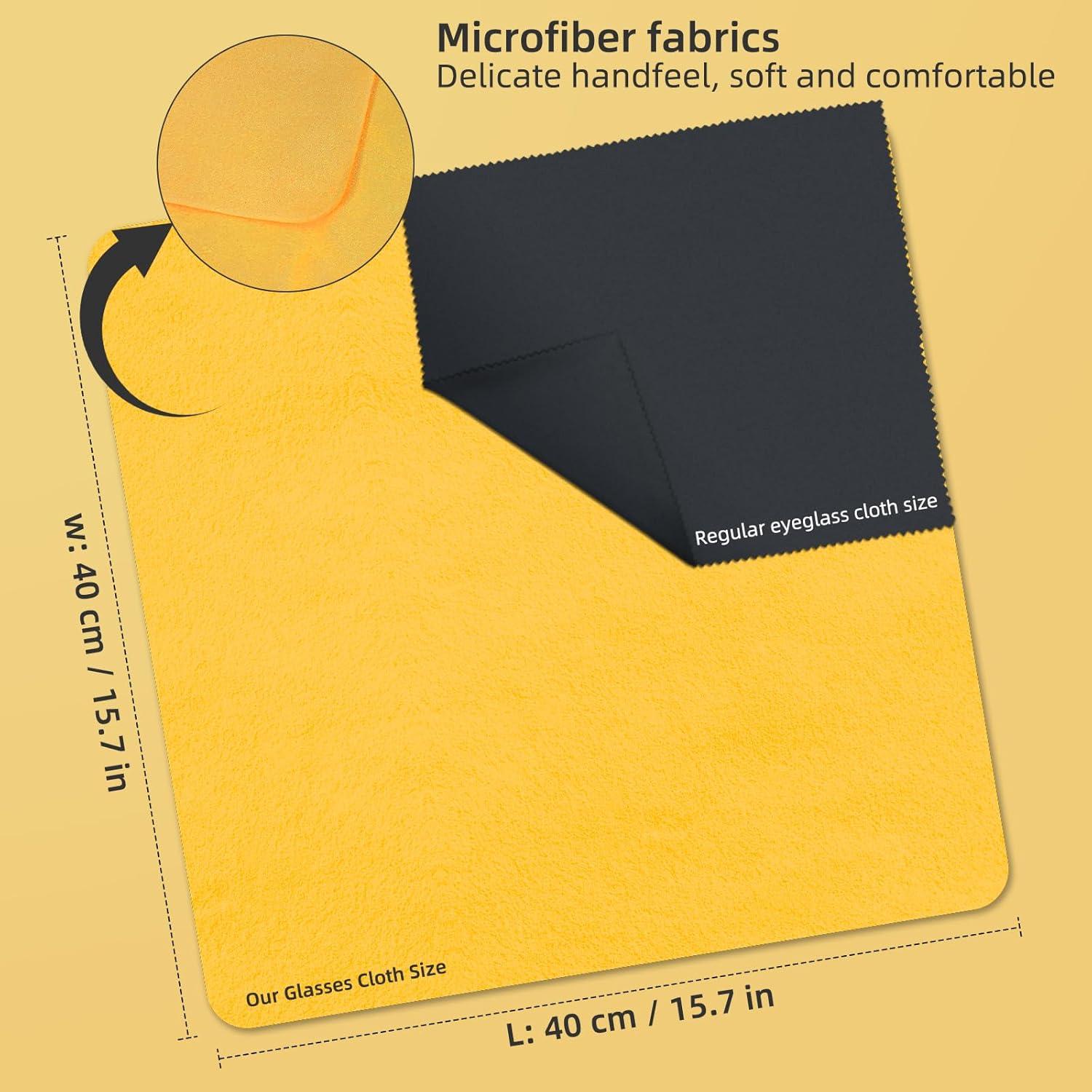 Paño de limpieza de ante UpaClaire 40x40 cm amarillo XL